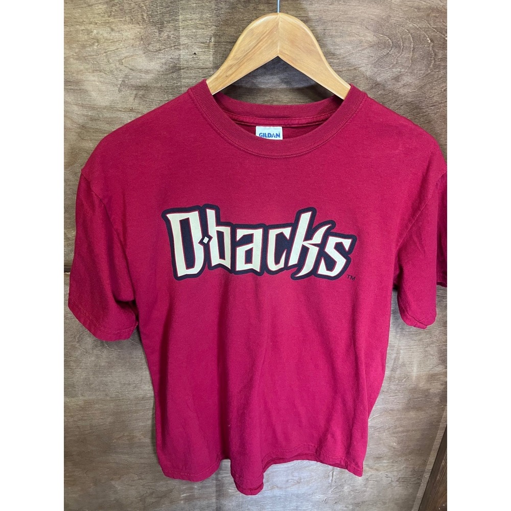 Gildan Arizona Diamondbacks D-backs Graphic T-Shirt Mens Medium Maroon MLB Tee